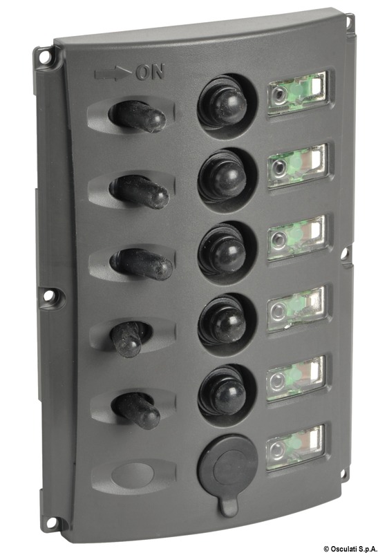 Electric panel w/automatic fuses and double LED