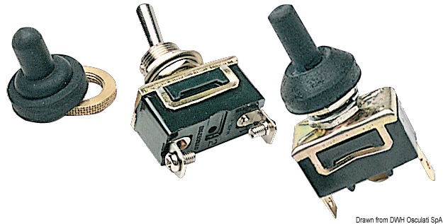 Toggle switch (ON)-OFF-(ON) 6 terminals