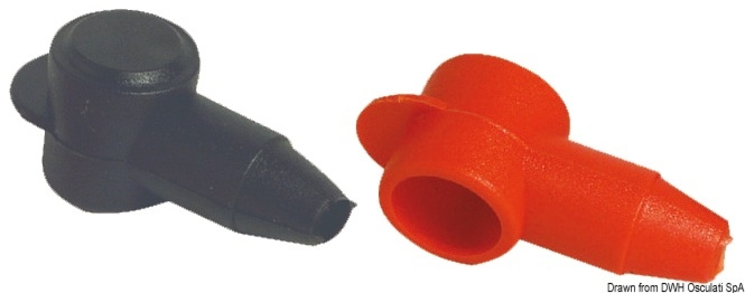 Insulating cap 18mm red soft PVC