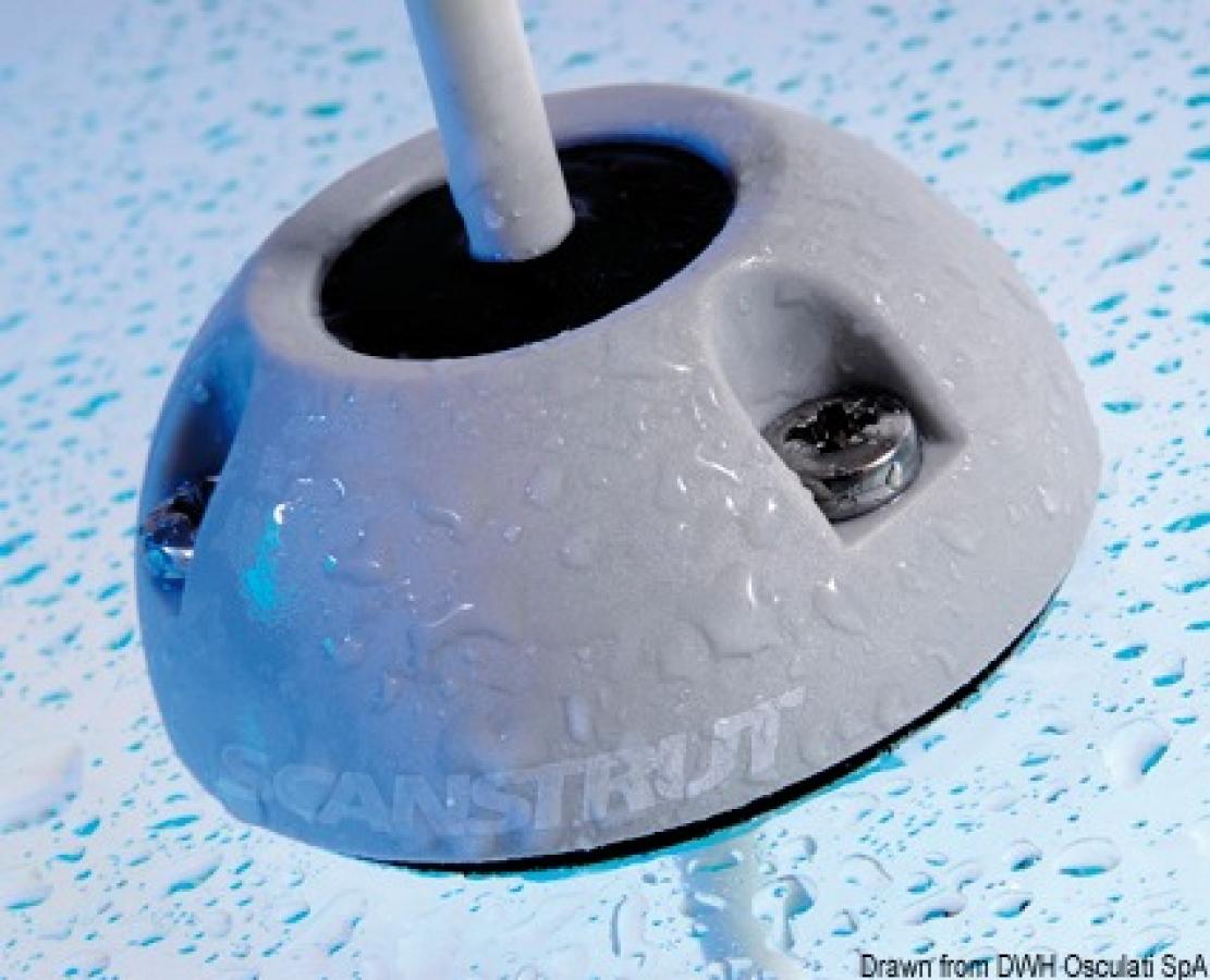 Вертикальная пластиковая кабельная пломба черного цвета от 9 до 14 мм.