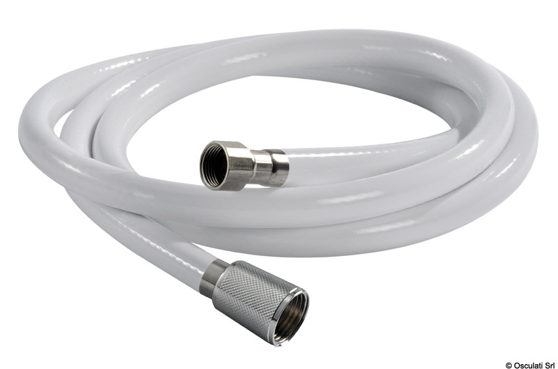 PVC shower hose white 2.5 m