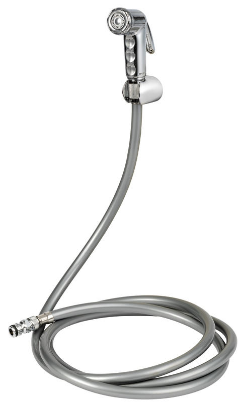 Removable shower/tap kit with quick coupling