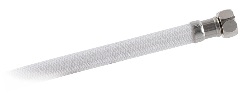 Classic Evo white deck shower nylon hose 4 mm Wall mounting