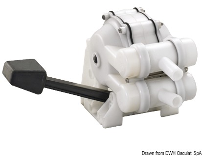 Sink double acting foot pump