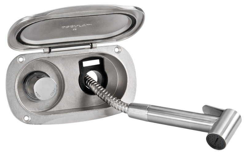 Elissa deck shower w/Tiger mixer SS hose 2.5m