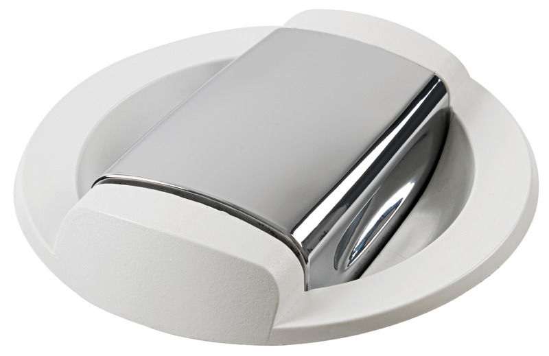 Saturn shower w/horizontal mixer white