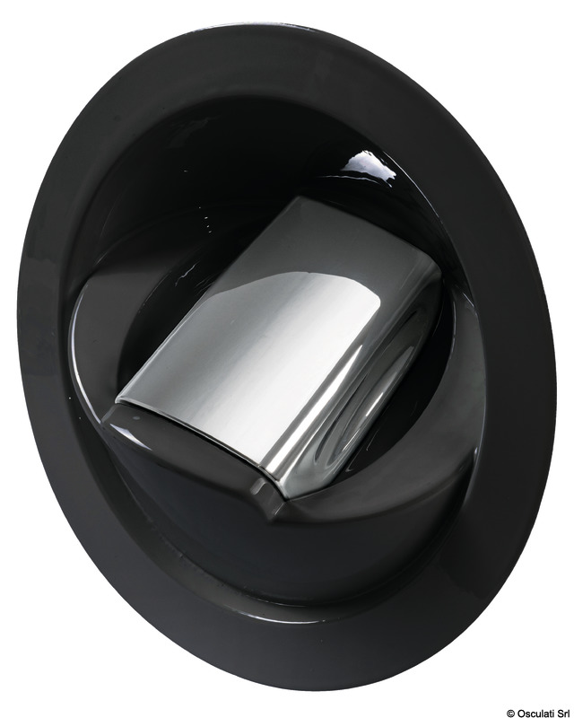 Saturn shower w/vertical mixer black