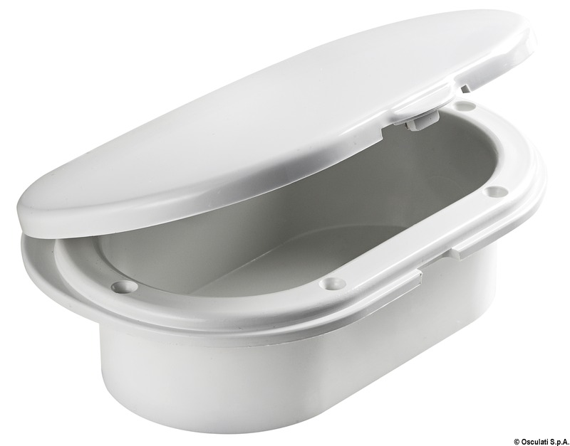 Oval shower enclosure + door rear outlet 185x131