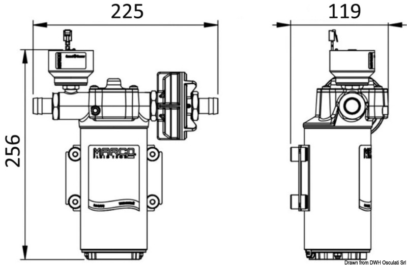 Marco electr. autom. fresh w.pump 3.5 bar 46l/m