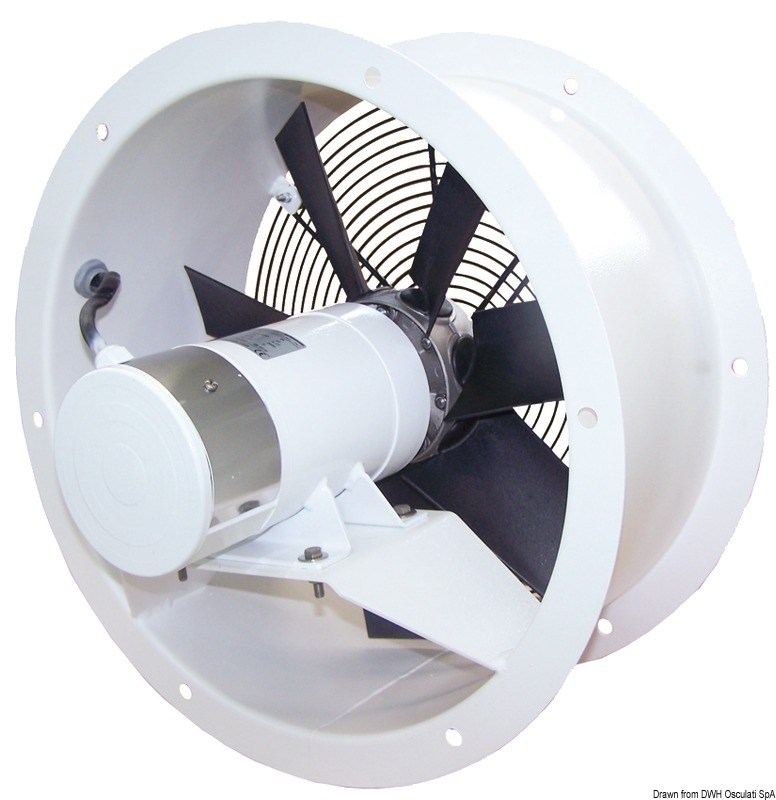 Helicoidal blower 24 V 150 W 6 A flow FA