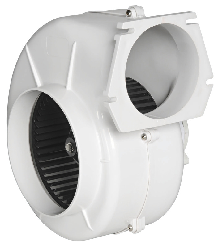 Centrifugal extractor wall mounting 12 V 19 A
