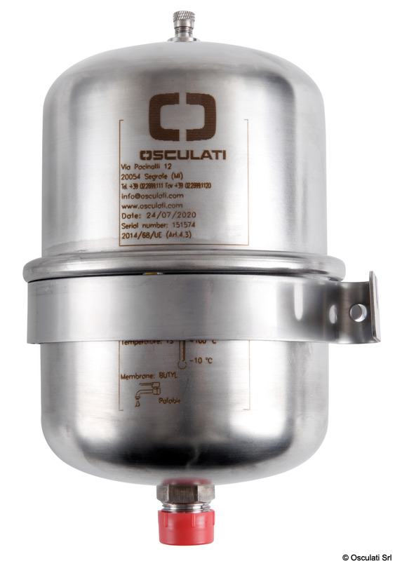 Accumulator tank f. fresh w. pump/water heater 2 l