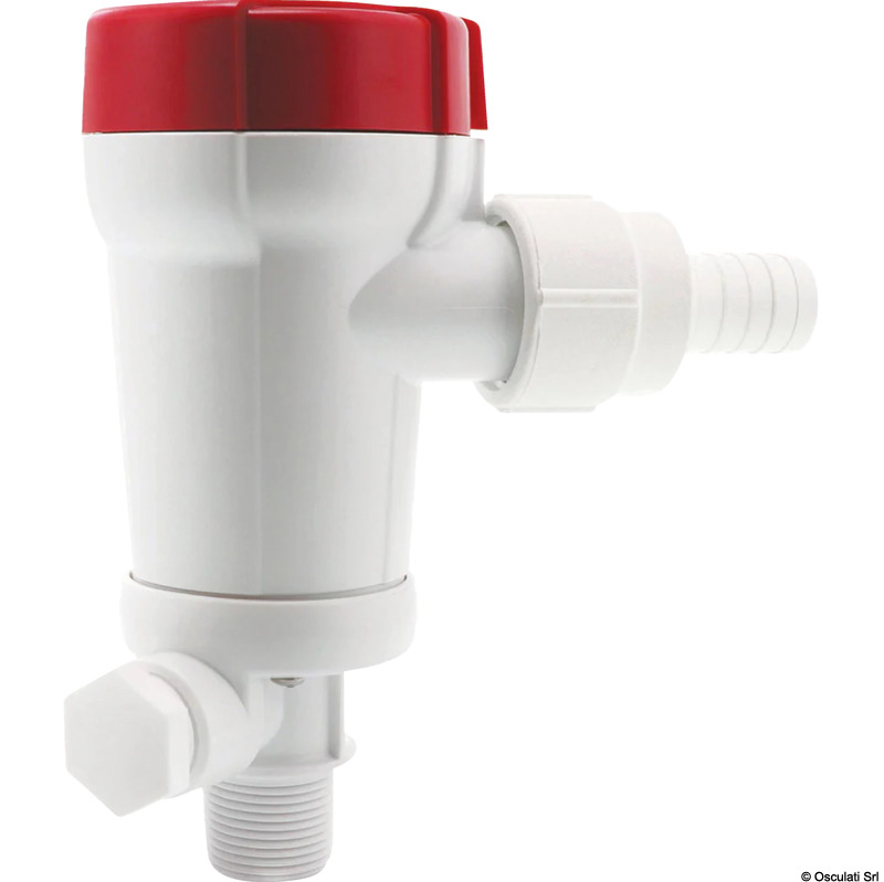 Rule tank aerator pump inside outlet