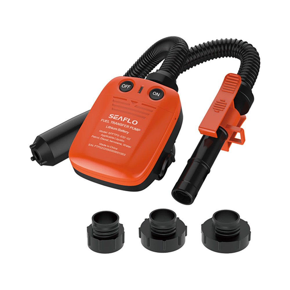 Ar akumulatoru darbināms šķidruma pārsūknēšanas sūknis 12 l/min 3.7V akumulators SEAFLO SFFTP5-032-02