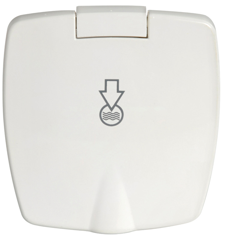 New Edge recess-fit water pressure reducer white