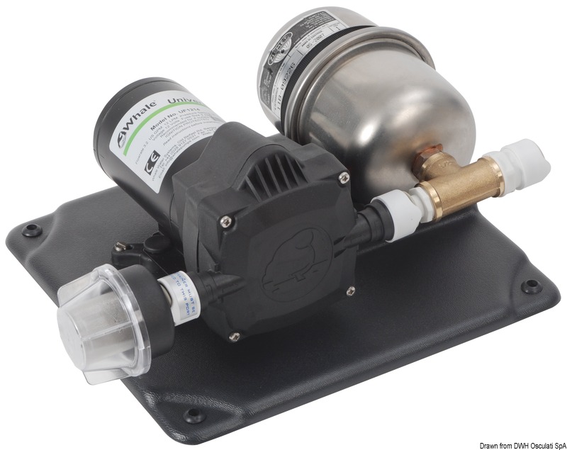 Whale fresh water pump + accumul. tank 18 l/m 24 V