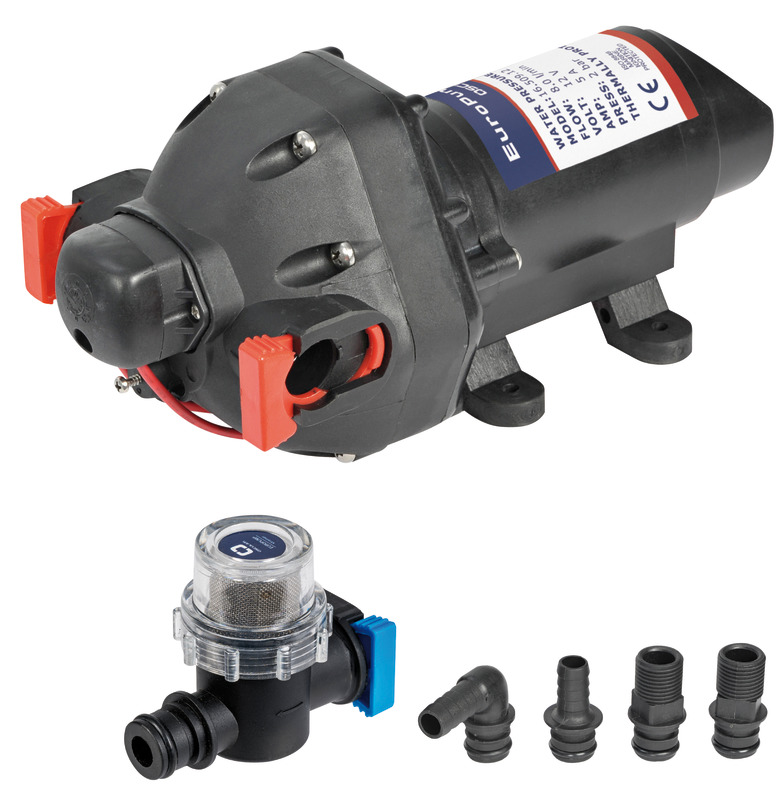 Europump8 3-diaphragm fresh water pump 8 l/m 12 V