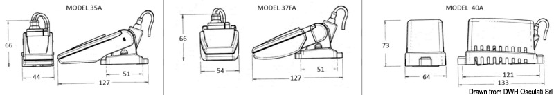 Rule automatic switch for bilge pumps 40A 20 A