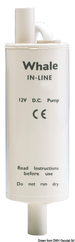 Whale submersible pump 24 V 1.6 A in line