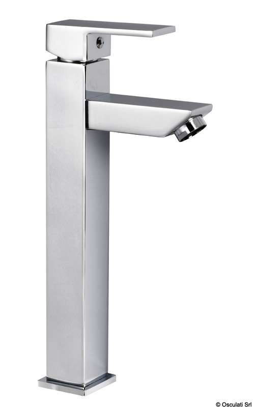 Square high mixer for toilet sink