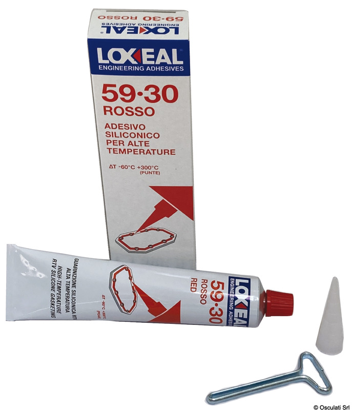 Silicone Sealant 59-30 in Red Paste High Temperat. 75ml