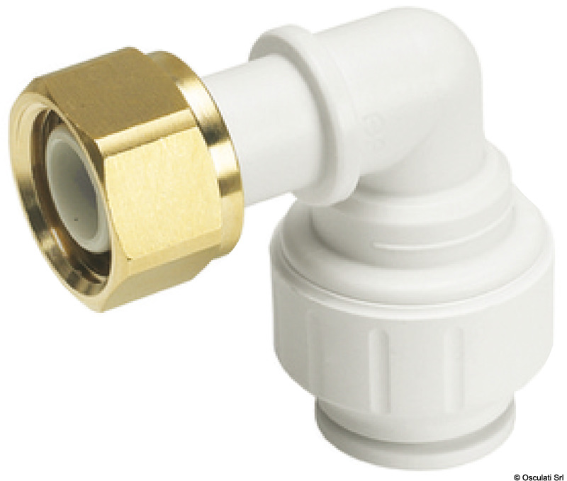 Speedfit female/female brass elbow 1/2"