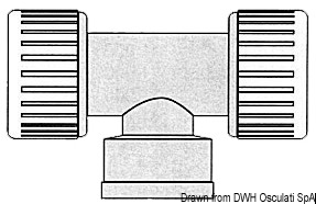 Hydrofix system brass T-joint 1/2"