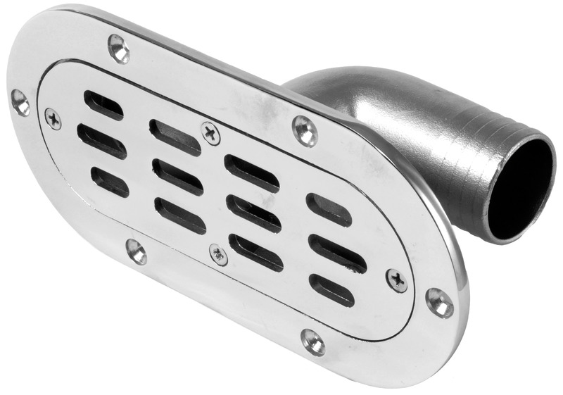 Oval cockpit drain AISI 316