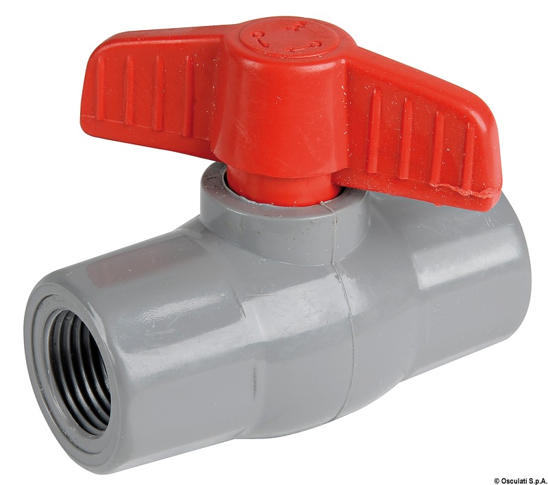 Polypropylene/nylon ball valve 1"1/4