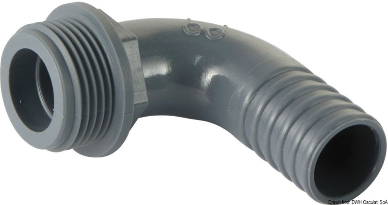 90° PP hose adapter 1/2" x 16 mm