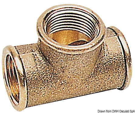 Brass T-fitting 2"1/2