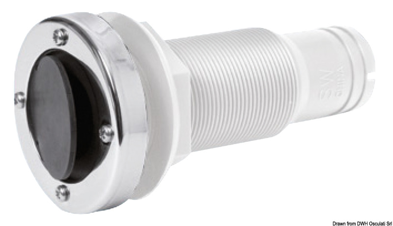 Nylon/fiberglass seacock 1"1/2 38 mm