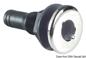 Nylon seacock black 1"1/4