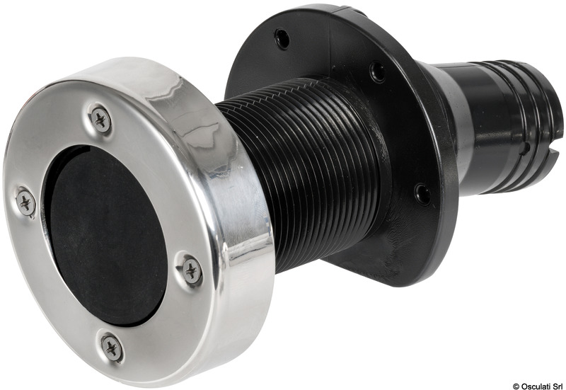 Skin fitting w/hose holder  1"1/2