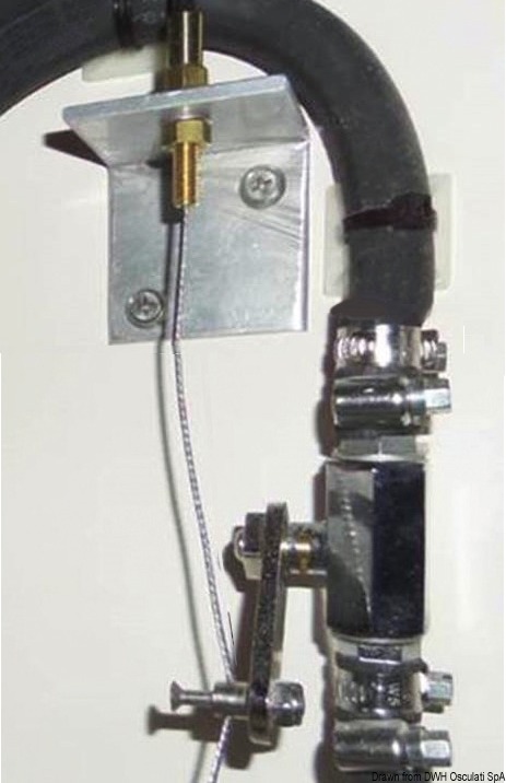 SS bracket f. flexible remote control