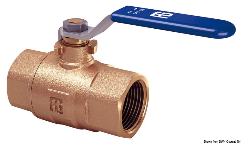 GUIDI bronze F-F ball valve full flow 1"1/2