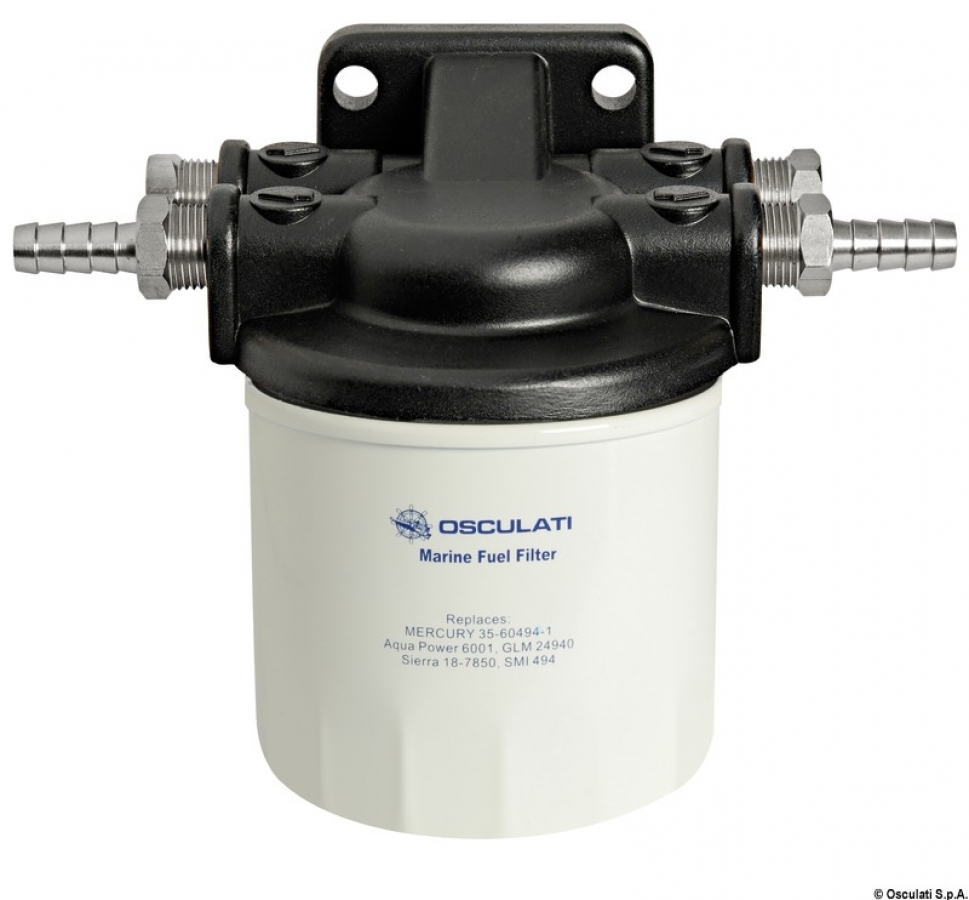 Petrol filter w/plastic support head 182-404 l/h for 10mm hose