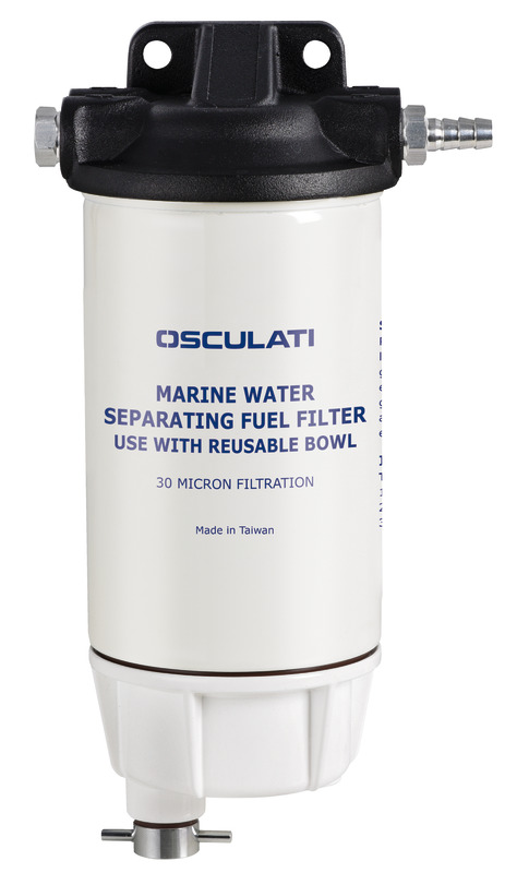 Filter separator w/aluminium collection tray