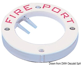 Fire Port white plastic