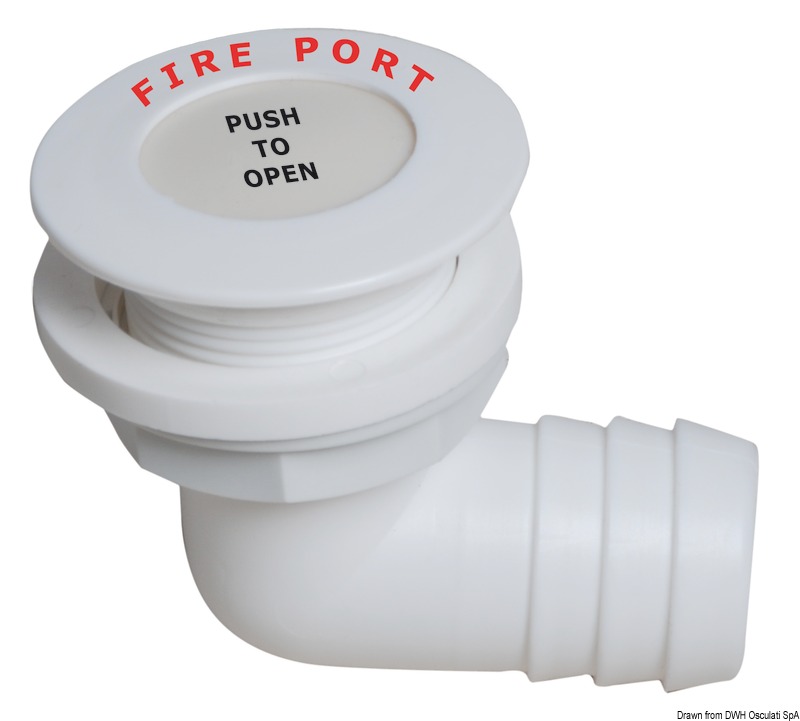 Fire Port 90° w/hose ad.38mm