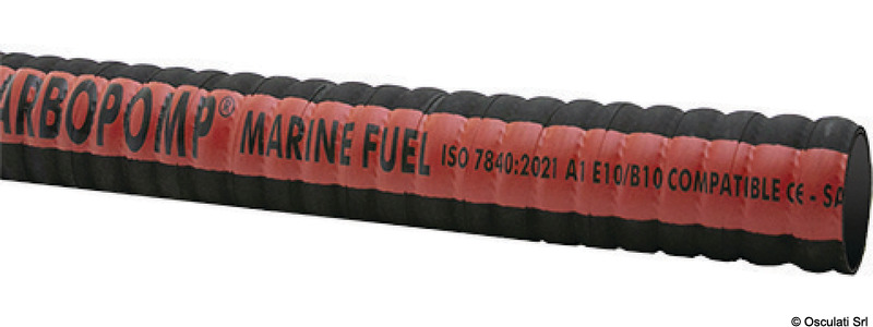 Metal spiral fuel hose 38 x 50 mm 10 m