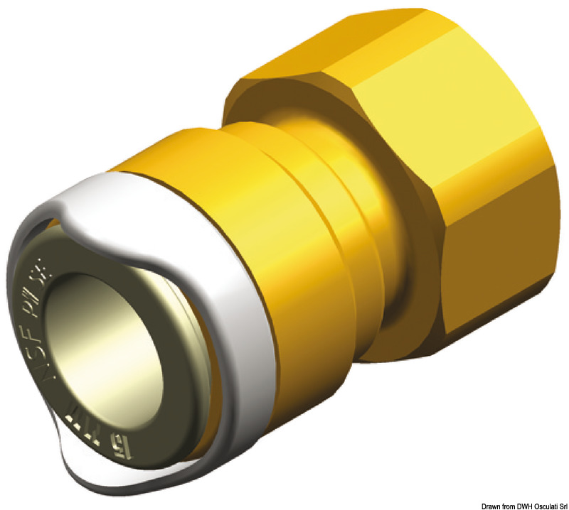 Whale 1/2" BSP brass adapter