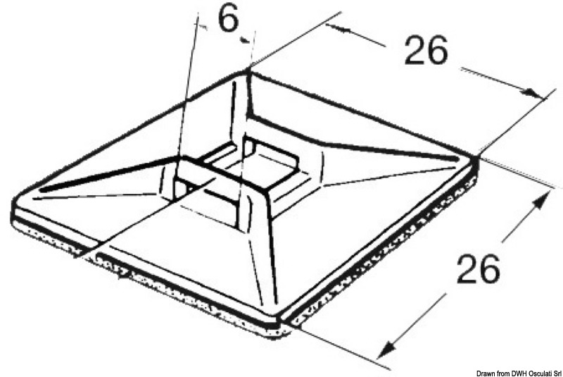 Nylon self-adhesive clamp holder