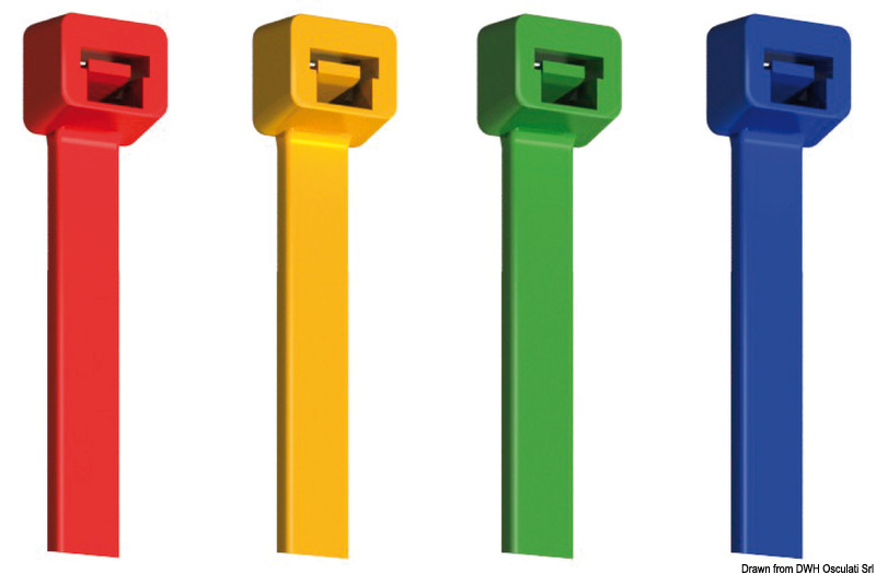 Nylon strap blue 4.8 x 200 mm