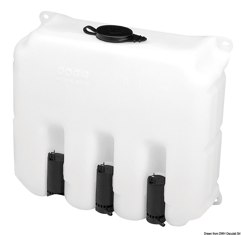 Window cleaning system 9.7 l 3 pumps 24 V