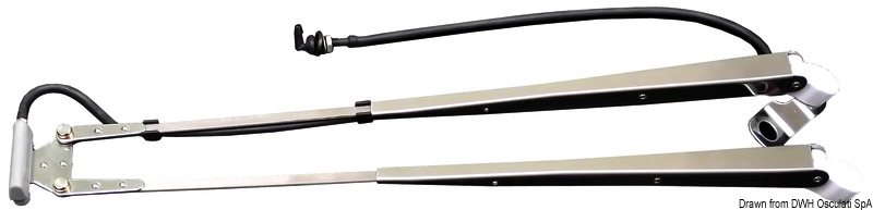 Telescopic arm w/ windscreen wiper 350/450 mm