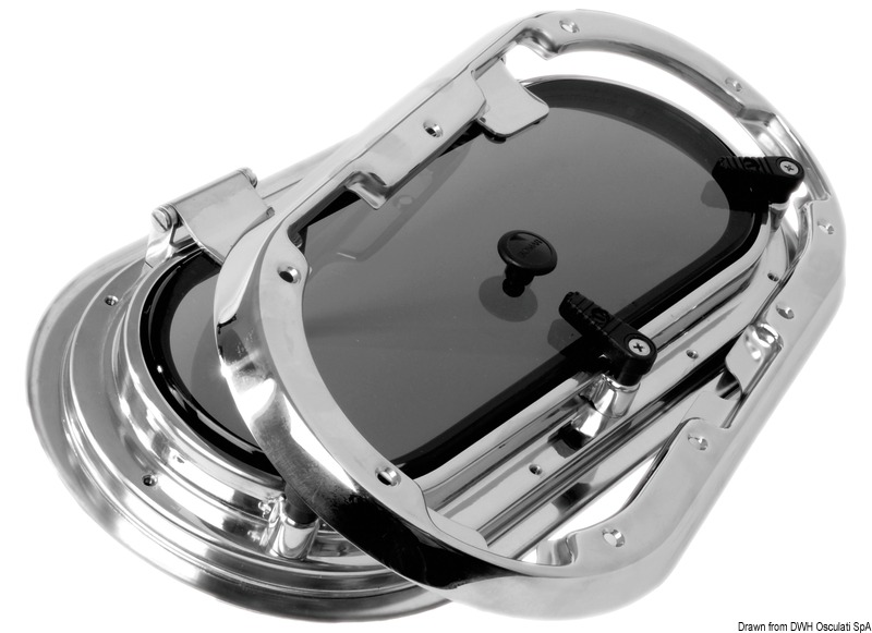 BOMAR Flagship oval portlight AISI316 438 x 210 mm