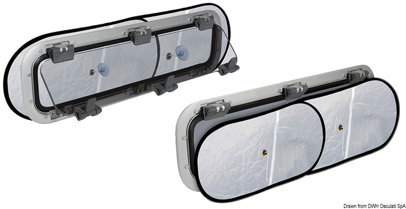 Blind w/ flyscreen 230x490mm single 230x700double