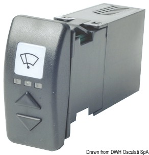 Switch for 2 windshield wipers 15 A