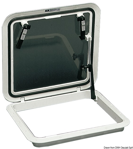BOMAR Flushdeck white hatch 304 x 302 mm